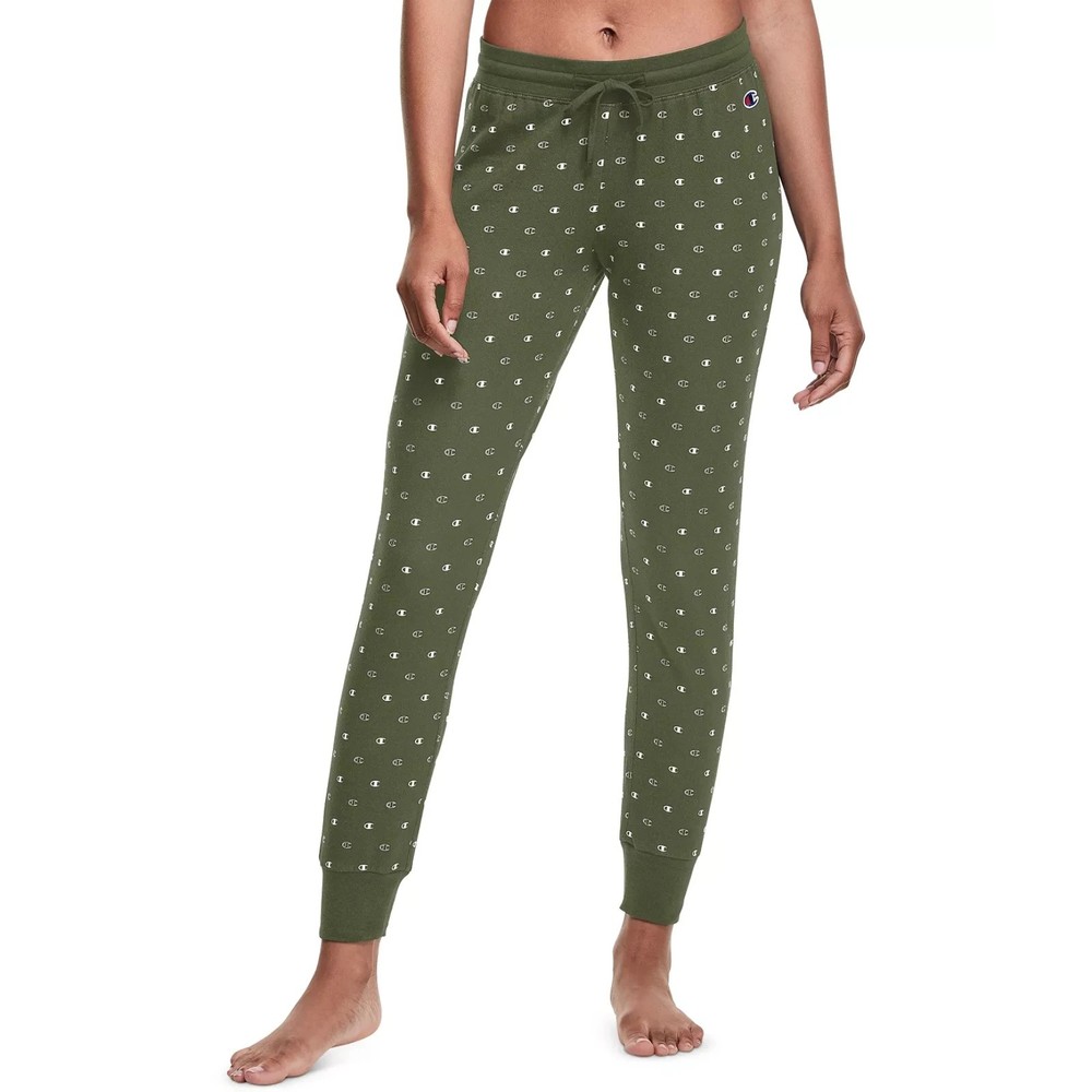 NWT Champion Women's Lounge Sleep Jogger Leggings, Olive Green, Size: Large